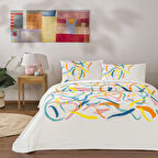 TAÇ ZEST PKB PİKE TAKIMI TURUNCU ÇİFT KİŞİLİK