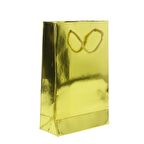 5 Adet 10x17cm Karton Çanta Altın Renk