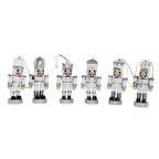 6 Adet 6cm Kurşun Asker Gümüş