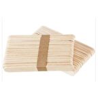 Ahşap Çubuk Dil Çubuğu BÜYÜK Dondurma Çubuğu Renksiz 50 li Paket