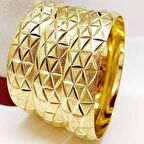 Üçgen Model 6.4 Cm Altın Kaplama Bilezik 05