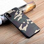 İPhone X Xs Kamuflaj Darbe Emici Silikon Kılıf ASKER,YEŞİLİ