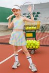 Batik Desenli Şort Etekli Crop Kız Çocuk Sporcu Takım