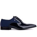 Fosco - Lacivert Rugan Erkek Klasik Ayakkabı