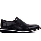 Fosco - Siyah Deri Erkek Günlük Ayakkabı