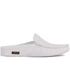 Sail Lakers - Beyaz Deri Erkek Ev Terliği