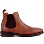 Sail Laker's Küt Burun Orta Topuk Bağcıksız Soğuk Havaya Dayanıklı Günlük Taba Klasik Bot Deri