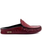 Sail Lakers - Bordo Deri Erkek Ev Terliği