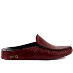 Sail Lakers - Bordo Deri Erkek Ev Terliği