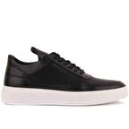 Sail Lakers - Siyah Deri Erkek Günlük Ayakkabı