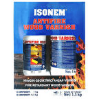 İsonem AntiFire Wood Varnish Yangın Geciktirici Ahşap Verniği 1.5 Kg