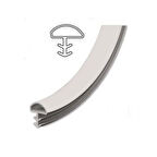 Ahşap Kapılar için ortadan tırnaklı kapı fitili contası 100 Mt Kahverengi