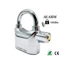 Marelli alarmlı asma kilit uzun kancalı