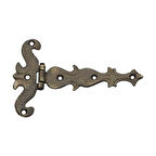 Prinç döküm antik oksit rustik eskitme, ferforje tipi osmanlı tarzı kapı için menteşe HFT08005