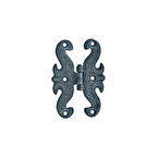 Prinç döküm antik siyah rustik eskitme, ferforje tipi osmanlı tarzı kapı için menteşe HFT08020