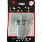 Pimapen alüminyum kapılar için hırsızlara karşı levyeyle açılmayı önleyici lüks emniyet kancası kilidi - GRİ