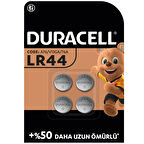 Duracell Özel LR44 Alkalin Düğme Pil 1,5 V 4'lü Paket 4 ADET