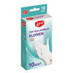 Roll-up Pudralı Latex Eldiven 10'lu