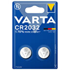 Varta CR2032 Lityum Düğme Pil 2'li Paket (Lityum) 2 ADET