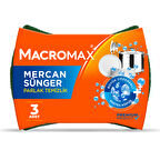 Macromax Mercan Sünger 3'lü 2 ADET