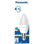 Panasonic E14 Led Lamba 4.9W 470 Lm 2700K Sarı Işık 2 ADET