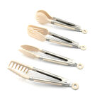 Touch Me Silikon Başlı Metal Saplı Maşa Seti 4'lü 2 ADET