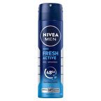 NIVEA MEN Erkek Sprey Deodorant Fresh Active 150 ml 3 ADET