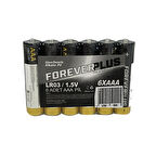 Forever Plus Alkalin İnce Pil 6'lı 3 ADET