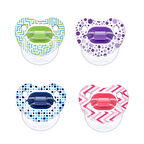 Wee Baby Şeffaf Desenli Damaklı Emzik 18+ Ay No:3 3 ADET