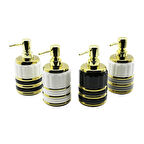 ŞİŞE GOLD KAPAK - BOĞUM SERAMİK SIVI SABUNLUK 7.5X10.5CM-Findit