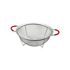 22CM TEL SEPET METAL SÜZGEÇ SİLİKON KILIFLI KULP METAL ÇERÇEVE - AYAK-Findit