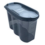 2 Kapaklı Ölçekli Erzak Saklama Kabı - 1,2 Litre - SA930-Findit