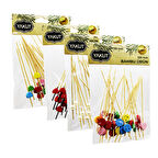 20 PARÇA BAMBU KOKTEYL KÜRDAN 120MM-Findit