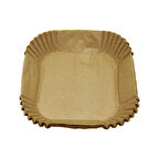 AİR FRYER 50 PARÇA  KARE - 16X4.5CM KAĞIT PİŞİRME KALIBI-Findit