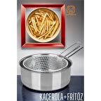 Fritözlü Kaçerola Multi Kullanım Çelik 20 CM