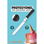 Modacar Pasta Spatulası Profesyonel 304 Paslanmaz Çelik 37 Cm