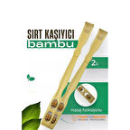 Masajlı Sırt Kaşıma Aparatı - Bambu Sırt Kaşıyıcı 2 li set