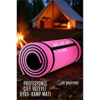 Uyku Matı - Kamp Matı - Piknik Çadır Matı 11 mm Çift Taraflı Pembe
