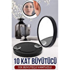9 Cm 10X Büyüteçli Makyaj Aynası