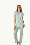 Kadın Pijama Takım 23404 Yeşil
