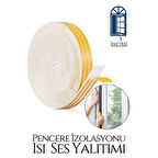 Pencere Ses Isı Yalıtım Sünger Bant 3 METRE
