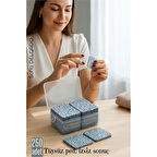 250’li Oje Çıkarıcı Tüysüz Ped – Plastik Kutulu, Kompakt, Hijyenik Tırnak Temizleme Mendili