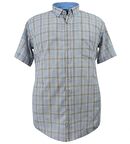 Büyük Beden Erkek Gömlek Keten Kısa Kol