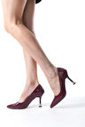 Kadın Fascino Bordo Rugan Stiletto Topuklu Ayakkabı