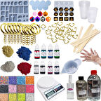 Epoksi Anahtarlık ve Takı Yapım Seti 341 Parça Profesyonel Epoksi Başlangıç Kiti