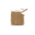 Kolye  Bileklik Takı Ve Aksesuar  Zinciri LAK KAPLAMA 1 MM (1 MT)  Gold