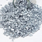 Dekoratif 4-8 MM Arlığında Gerçek Cam Kırığı (1 KG) Gümüş