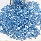 Dekoratif Gerçek Cam Kırığı (4-8 MM Arlığında  50 GR) Mavi