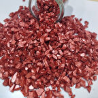 Dekoratif Gerçek Cam Kırığı (4-8 MM Arlığında  50 GR) Kırmızı