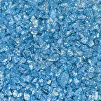 Epoksi Mum Dekoratif 2-4 MM Arlığında Gerçek Cam Kırığı (1 KG)  Mavi